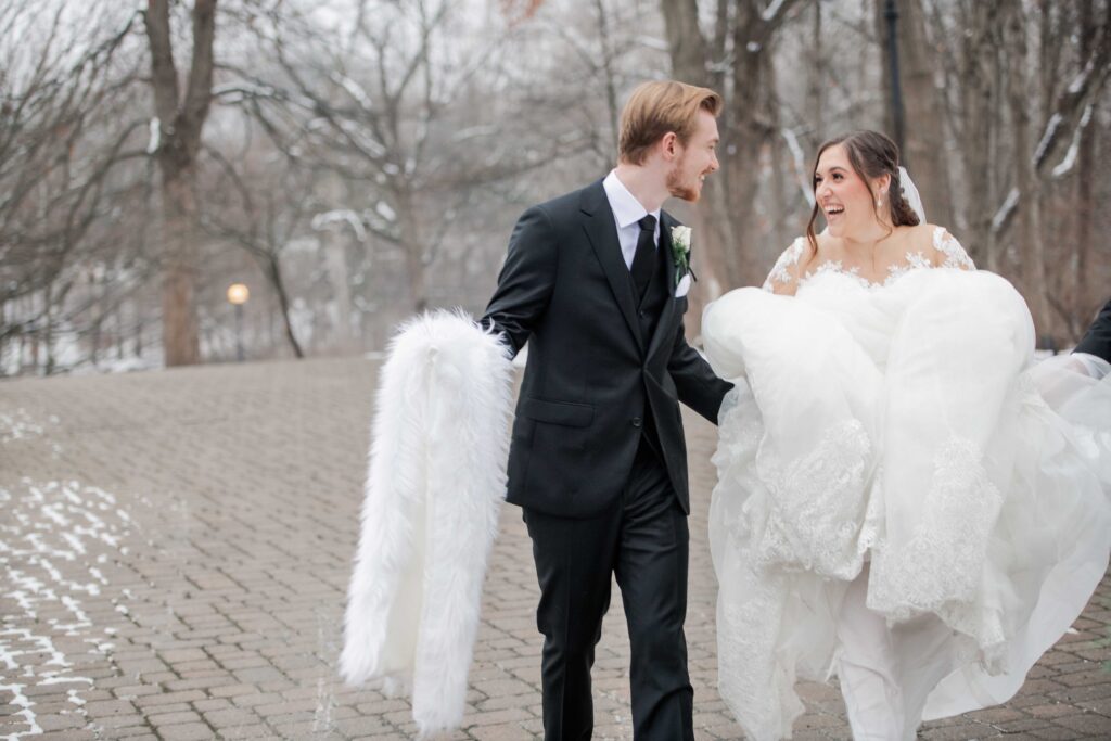 Catholic wedding, winter wedding, Our Lady of Mt. Carmel